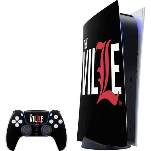 University of Louisville Black Background PlayStation PS5 Skins